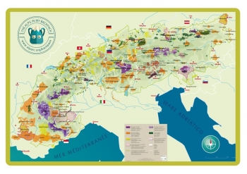 Alps in my Backpack - Map of Protected Areas